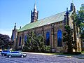 Side view of the church