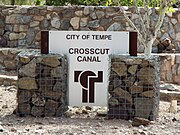 Crosscut Canal Marker in Moeur Park.