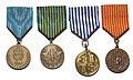 De fire vernedyktighetsmedaljene - én for hver våpengren, er de mest utbredte militære medaljene i Norge