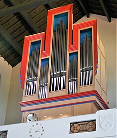 Close-up of the organ