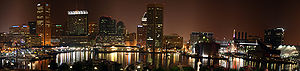 Baltimore skyline from the Inner Harbor