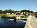 Crossing the rio Ave near Vilarino, Portugal