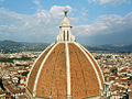 A Santa Maria del Fiore főszékesegyház kupolája, Firenze, Olaszország