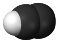 Spacefill model of ethynyl radical