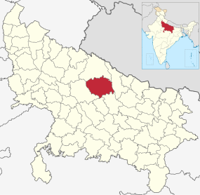 Positionskarte des Distrikts Sitapur