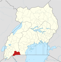 District location in Uganda