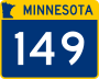 Trunk Highway 149 marker