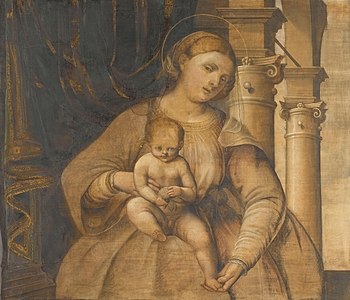 Pordenone (omgeving van), Maria met Kind (Onvoltooide voorstelling van Maria met kind), tüchlein, 1525-1550