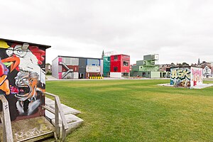 De pop-up-paviljoens op het voormalige CiBoGa (2012)