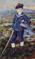 Pierre-Auguste Renoir, Jeune garçon sur la plage d'Yport (1883)