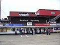 Ticket booth and grandstands