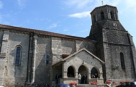 The church in Secondigny