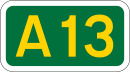 A13 road
