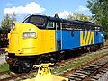 Via Rail FP9ARM #6309 undergoing restoration at the museum