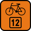 R-4 "bicycle route information"