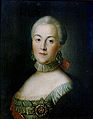 Ritratto della granduchessa Caterina Alexeïevna (futura Caterina II) - prima del 1762