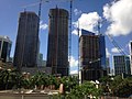 Brickell Heights and SLS Lux under construction directly east in 2016