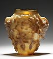 The "Rubens Vase" (Byzantine Empire). Carved in high relief from a single piece of agate, most likely created in an imperial workshop for a Byzantine emperor.
