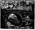 Linocut: Canal Scene, 1914