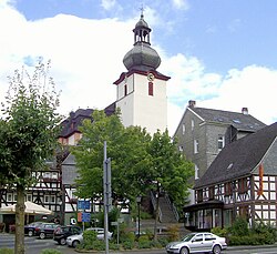 Ortskern mit evangelischer Pfarrkirche