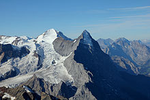 Blick auf den Mittellegigrat des Eigers