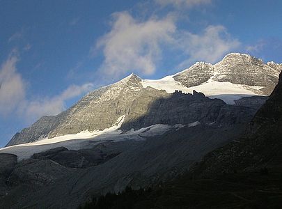 Monte Leone (ganz links im Bild) vom Simplonpass.