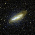 Die Galaxie NGC 4605 aufgenommen im Ultraviolett von GALEX