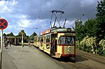 Eerste generatie Düwag Großraumwagen voor Hannover.