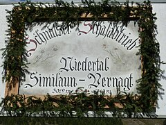 Schild auf dem Hirtenfest in Vernagt