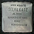 Stolperstein für Selma Katz (Uhlandstraße 74)