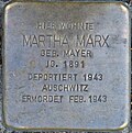 Stolperstein für Martha Marx (Stadtwaldgürtel 6)