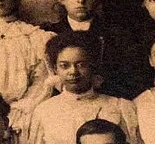 Henderson in a 1905 class photo at Saint John High School