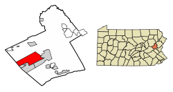 Location in Carbon County, Pennsylvania