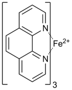 Structuurformule van ferroïne