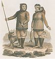 Labrador-Inuit. Mit geradem Saum. Ein Kind im Stiefel (1812)