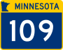 Trunk Highway 109 marker