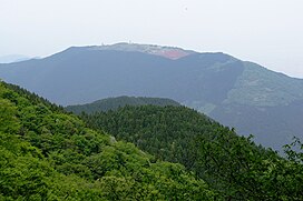 Mount Yamato Katsuragi from Mount Kongō on the road below Katsuragi Shrine
