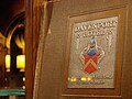 Plaque in the Davenport Hotel