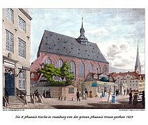 III 10 St. Johannis Kirche 1829 (in späteren Ausgaben durch ein anderes Motiv ersetzt)