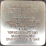 Stolperstein für Peter Jöcken (Königstraße 45)