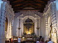 Inside a Sicilian church in Taormina, Sicily