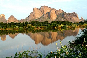 Wasserführender Mareb bei Kassala nach Regenfällen im Februar 2014