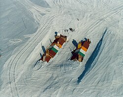 Aerial view of the station