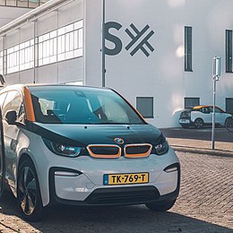 Twee Amber BMW i3's in Eindhoven