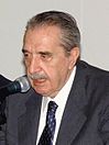 Argentine president Raúl Alfonsín