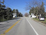 Looking north on Ohio State Route 72 in Bloomington