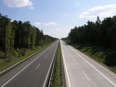 Autostrada A15 niedaleko Kolkwitz