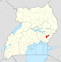 District location in Uganda