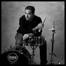 Domenico Italo Composto-Hart with his GMS Drum Kit and Paiste Cymbals (2005)