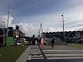 Drawbridge linking the Viaduct Harbour to the Wynyard Quarter in Auckland